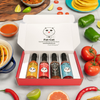 Funny Cat Name 4 Bottle Hot Sauce Gift Box